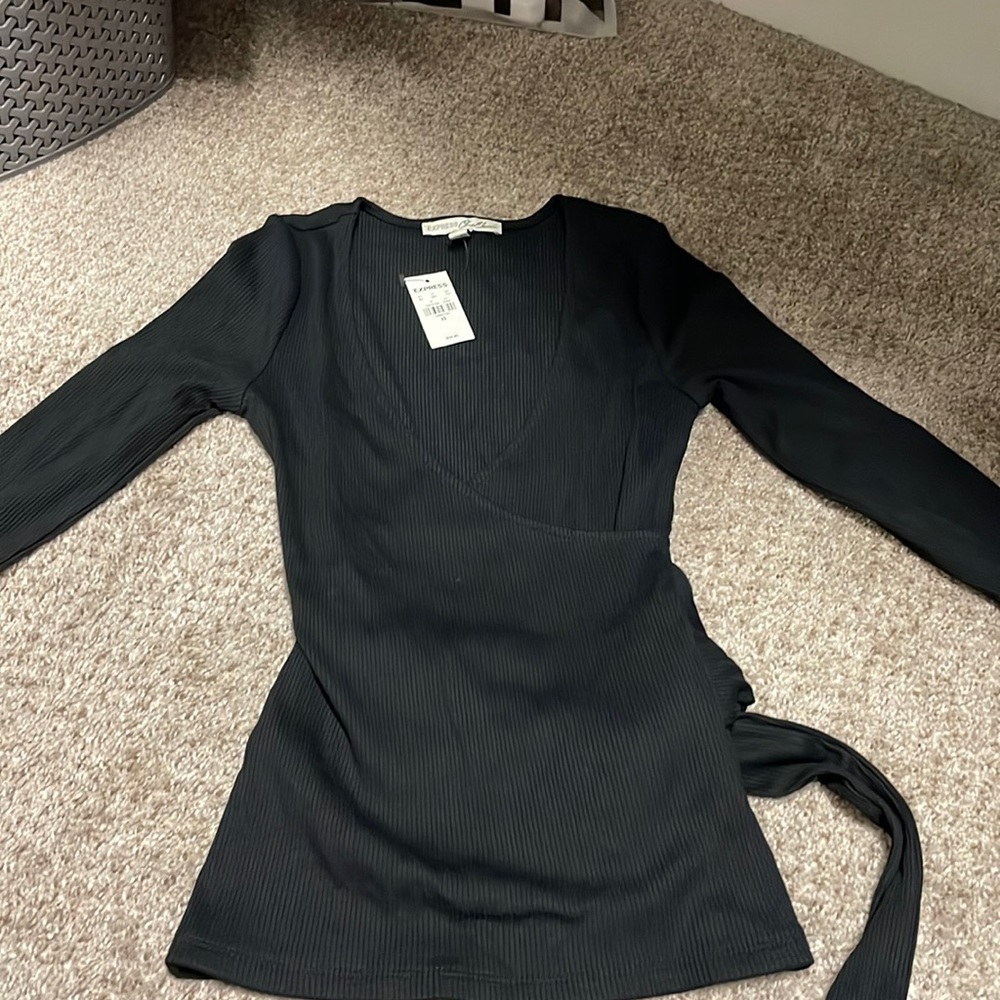 Express brand fashion wrap top.